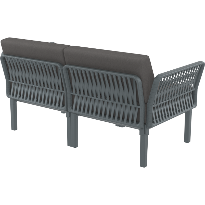 PORTOFINO SET Z PODUSZKAMI dark grey Siesta