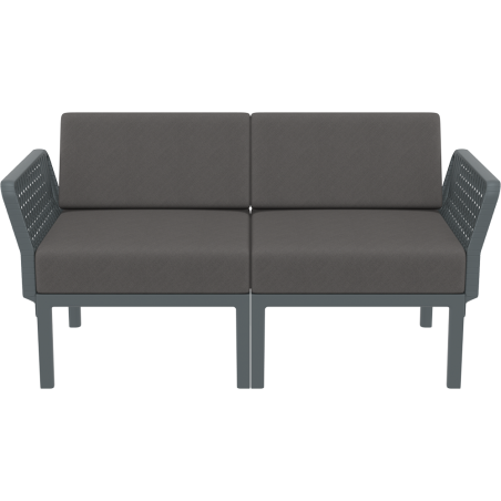 PORTOFINO SET Z PODUSZKAMI dark grey Siesta