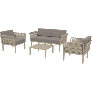 PORTOFINO SET Z PODUSZKAMI taupe Siesta