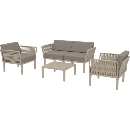 PORTOFINO SET Z PODUSZKAMI taupe Siesta