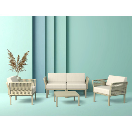 PORTOFINO SET Z PODUSZKAMI taupe Siesta