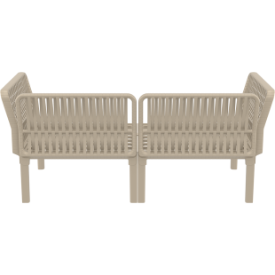 PORTOFINO SET Z PODUSZKAMI taupe Siesta
