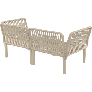 PORTOFINO SET Z PODUSZKAMI taupe Siesta
