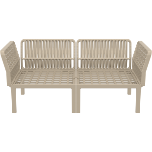 PORTOFINO SET Z PODUSZKAMI taupe Siesta