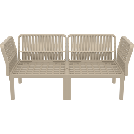 PORTOFINO SET Z PODUSZKAMI taupe Siesta