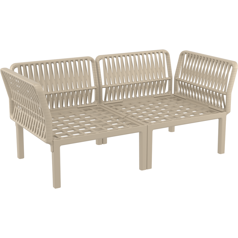 PORTOFINO SET Z PODUSZKAMI taupe Siesta
