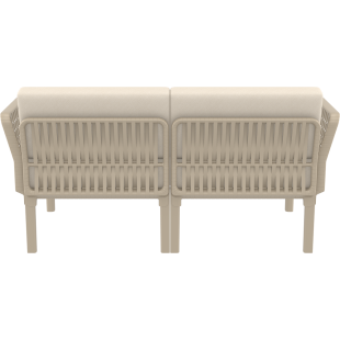 PORTOFINO SET Z PODUSZKAMI taupe Siesta