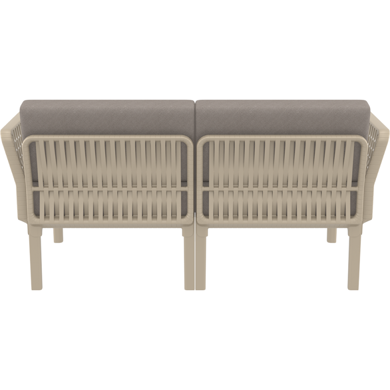 PORTOFINO SET Z PODUSZKAMI taupe Siesta
