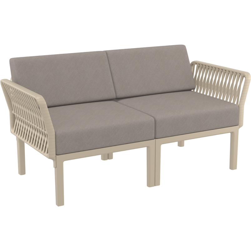 PORTOFINO SET Z PODUSZKAMI taupe Siesta