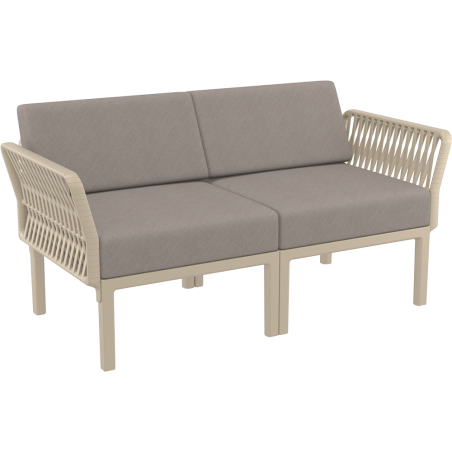 PORTOFINO SET Z PODUSZKAMI taupe Siesta