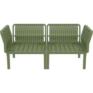 PORTOFINO SET Z PODUSZKAMI olive green Siesta