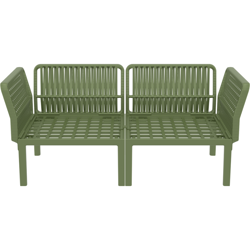 PORTOFINO SET Z PODUSZKAMI olive green Siesta