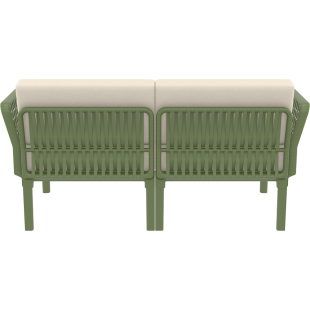 PORTOFINO SET Z PODUSZKAMI olive green Siesta