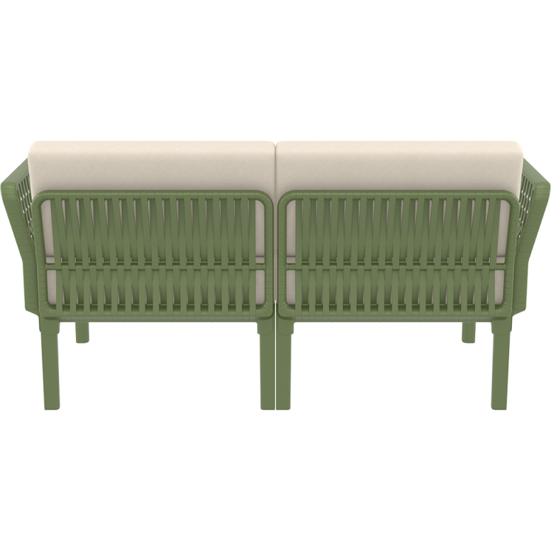 PORTOFINO SET Z PODUSZKAMI olive green Siesta