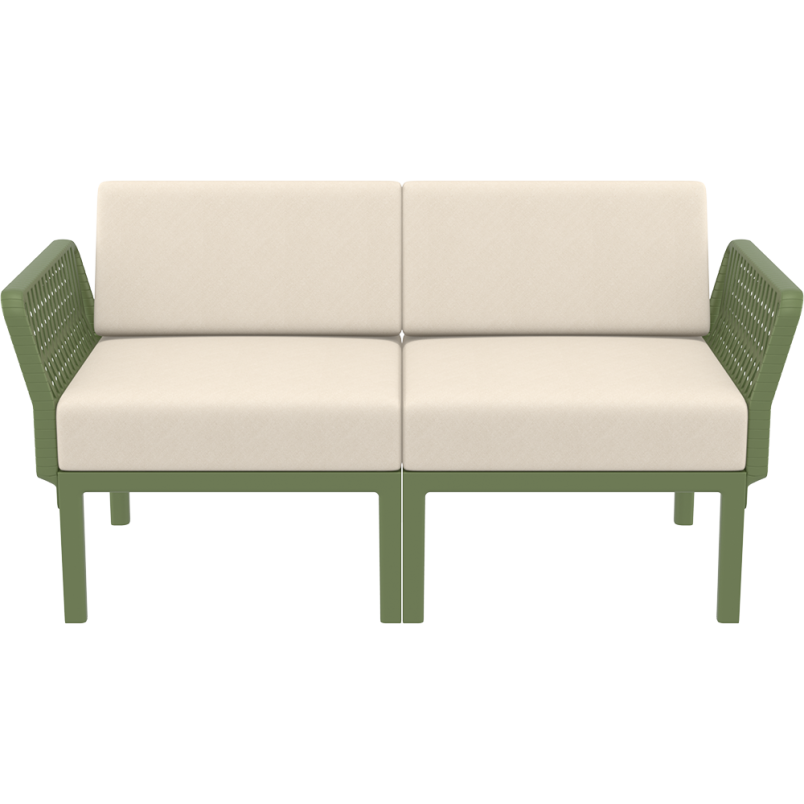 PORTOFINO SET Z PODUSZKAMI olive green Siesta