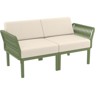 PORTOFINO SET Z PODUSZKAMI olive green Siesta