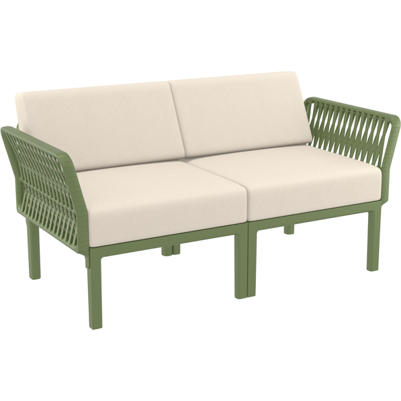 PORTOFINO SET Z PODUSZKAMI olive green Siesta