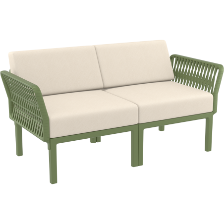 PORTOFINO SET Z PODUSZKAMI olive green Siesta