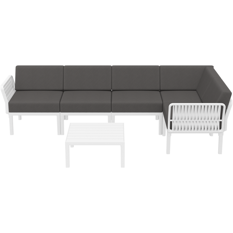 PORTOFINO CORNER SET Z PODUSZKAMI white Siesta