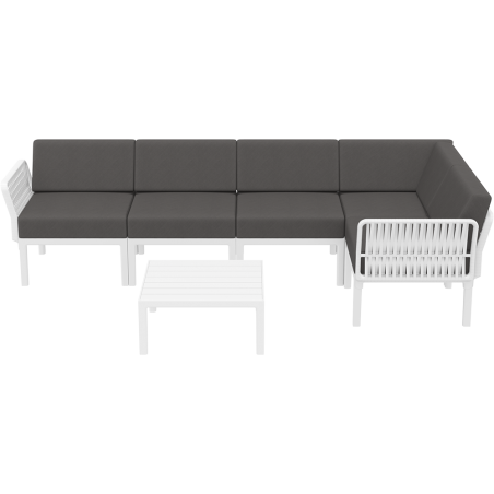 PORTOFINO CORNER SET Z PODUSZKAMI white Siesta