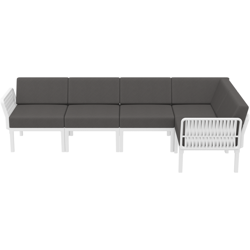 PORTOFINO CORNER SET Z PODUSZKAMI white Siesta