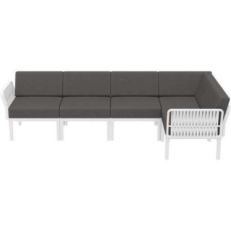 PORTOFINO CORNER SET Z PODUSZKAMI white Siesta