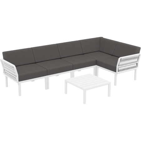 PORTOFINO CORNER SET Z PODUSZKAMI white Siesta
