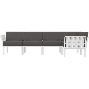 PORTOFINO CORNER SET Z PODUSZKAMI white Siesta
