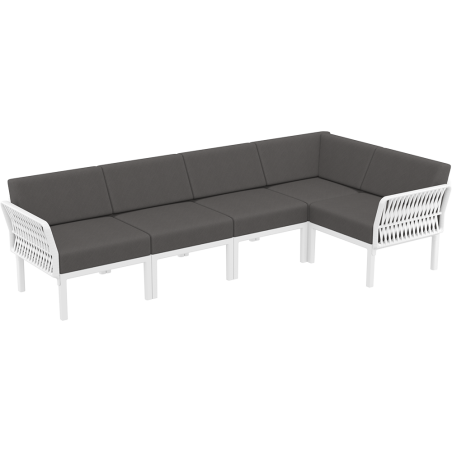 PORTOFINO CORNER SET Z PODUSZKAMI white Siesta