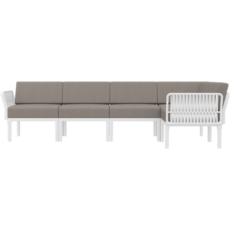 PORTOFINO CORNER SET Z PODUSZKAMI white Siesta