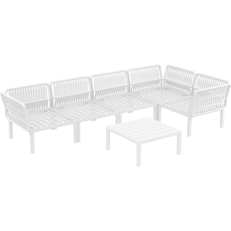 PORTOFINO CORNER SET Z PODUSZKAMI white Siesta
