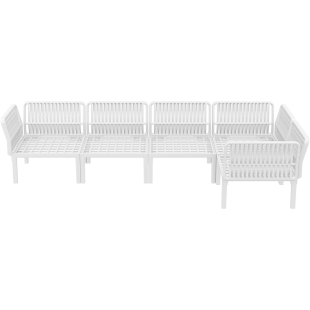 PORTOFINO CORNER SET Z PODUSZKAMI white Siesta