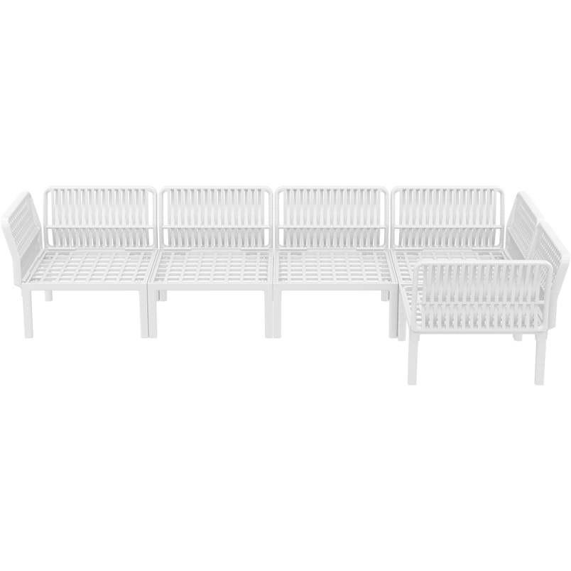 PORTOFINO CORNER SET Z PODUSZKAMI white Siesta