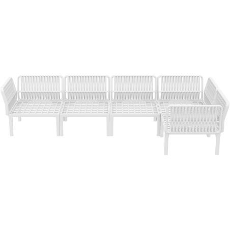 PORTOFINO CORNER SET Z PODUSZKAMI white Siesta