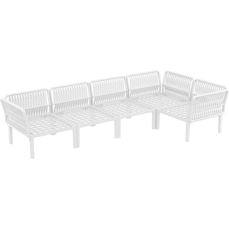 PORTOFINO CORNER SET Z PODUSZKAMI white Siesta