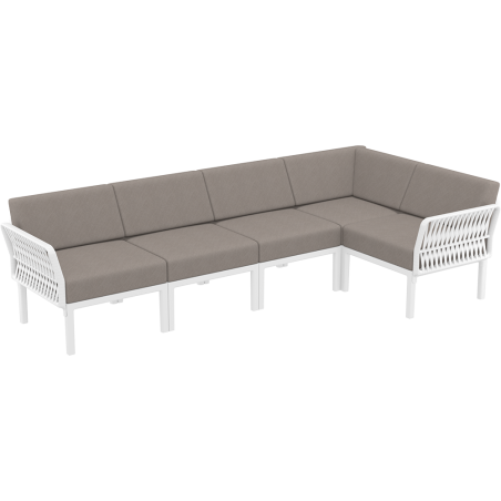 PORTOFINO CORNER SET Z PODUSZKAMI white Siesta