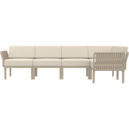 PORTOFINO CORNER SET Z PODUSZKAMI taupe Siesta
