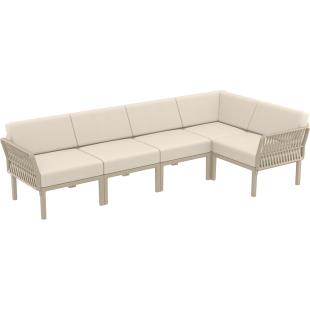 PORTOFINO CORNER SET Z PODUSZKAMI taupe Siesta