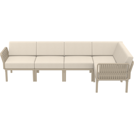PORTOFINO CORNER SET Z PODUSZKAMI taupe Siesta