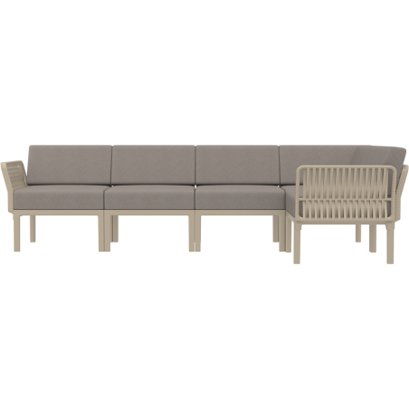 PORTOFINO CORNER SET Z PODUSZKAMI taupe Siesta