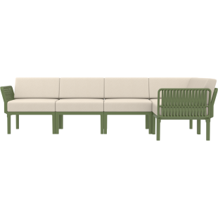 PORTOFINO CORNER SET Z PODUSZKAMI olive green Siesta