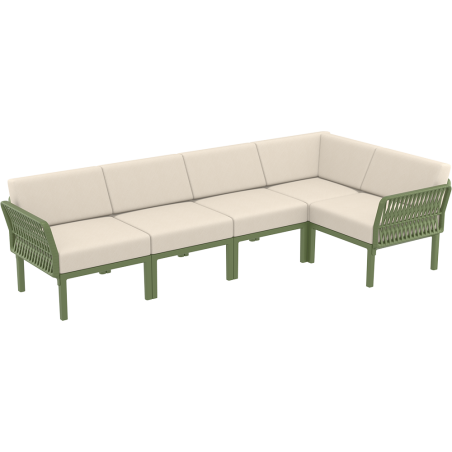 PORTOFINO CORNER SET Z PODUSZKAMI olive green Siesta