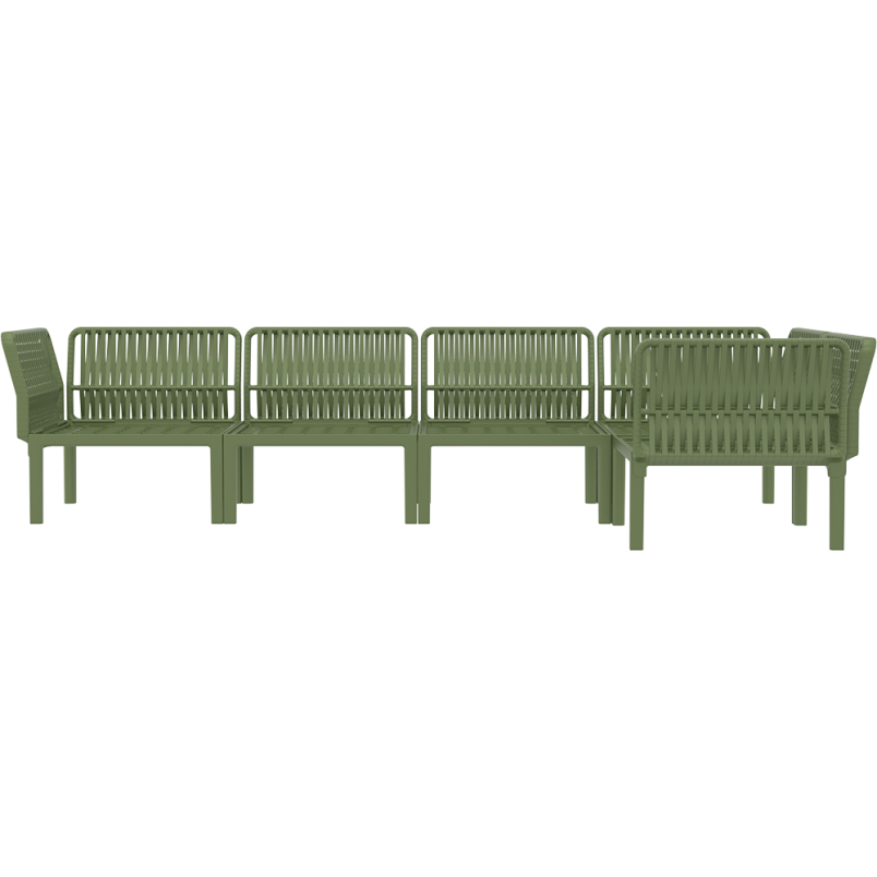 PORTOFINO CORNER SET Z PODUSZKAMI olive green Siesta