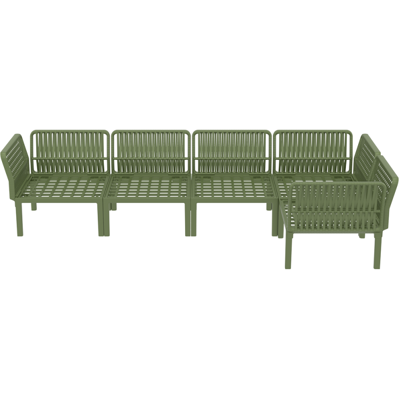 PORTOFINO CORNER SET Z PODUSZKAMI olive green Siesta