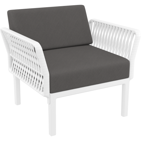 PORTOFINO LOUNGE ARMCHAIR Z PODUSZKAMI white Siesta
