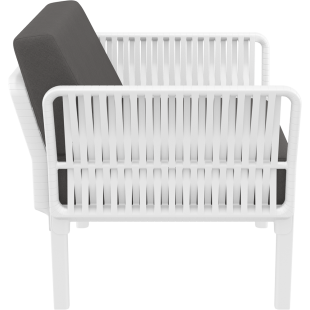 PORTOFINO LOUNGE ARMCHAIR Z PODUSZKAMI white Siesta
