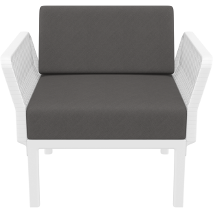 PORTOFINO LOUNGE ARMCHAIR Z PODUSZKAMI white Siesta