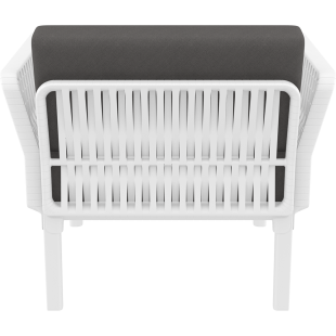 PORTOFINO LOUNGE ARMCHAIR Z PODUSZKAMI white Siesta