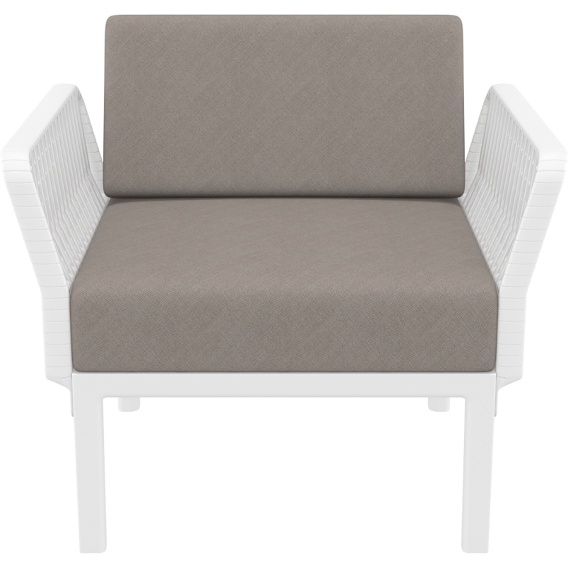 PORTOFINO LOUNGE ARMCHAIR Z PODUSZKAMI white Siesta