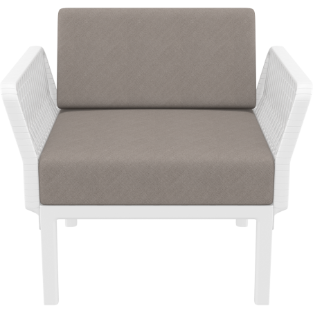 PORTOFINO LOUNGE ARMCHAIR Z PODUSZKAMI white Siesta